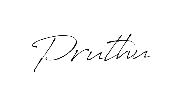 How to make Pruthu name signature. Use Antro_Vectra style for creating short signs online. This is the latest handwritten sign. Pruthu signature style 6 images and pictures png