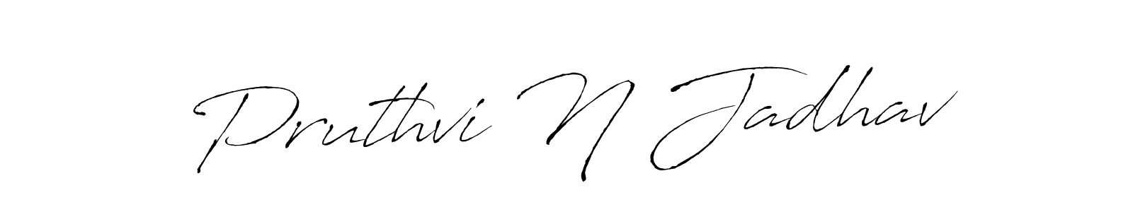 Make a beautiful signature design for name Pruthvi N Jadhav. Use this online signature maker to create a handwritten signature for free. Pruthvi N Jadhav signature style 6 images and pictures png