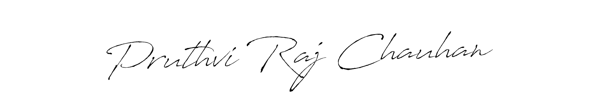 Design your own signature with our free online signature maker. With this signature software, you can create a handwritten (Antro_Vectra) signature for name Pruthvi Raj Chauhan. Pruthvi Raj Chauhan signature style 6 images and pictures png