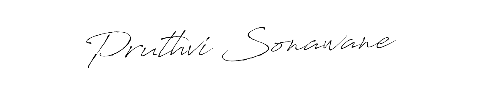 Design your own signature with our free online signature maker. With this signature software, you can create a handwritten (Antro_Vectra) signature for name Pruthvi Sonawane. Pruthvi Sonawane signature style 6 images and pictures png