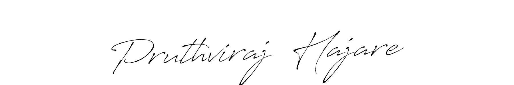 The best way (Antro_Vectra) to make a short signature is to pick only two or three words in your name. The name Pruthviraj  Hajare include a total of six letters. For converting this name. Pruthviraj  Hajare signature style 6 images and pictures png