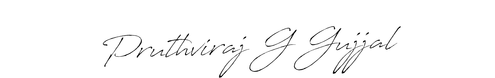 Also we have Pruthviraj G Gujjal name is the best signature style. Create professional handwritten signature collection using Antro_Vectra autograph style. Pruthviraj G Gujjal signature style 6 images and pictures png