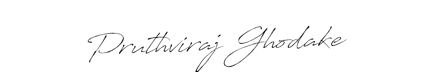 Create a beautiful signature design for name Pruthviraj Ghodake. With this signature (Antro_Vectra) fonts, you can make a handwritten signature for free. Pruthviraj Ghodake signature style 6 images and pictures png