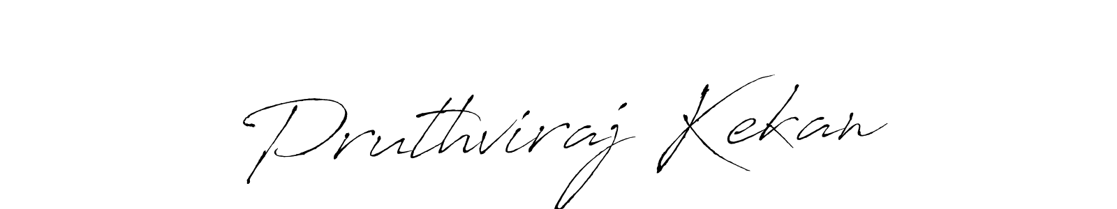 Pruthviraj Kekan stylish signature style. Best Handwritten Sign (Antro_Vectra) for my name. Handwritten Signature Collection Ideas for my name Pruthviraj Kekan. Pruthviraj Kekan signature style 6 images and pictures png