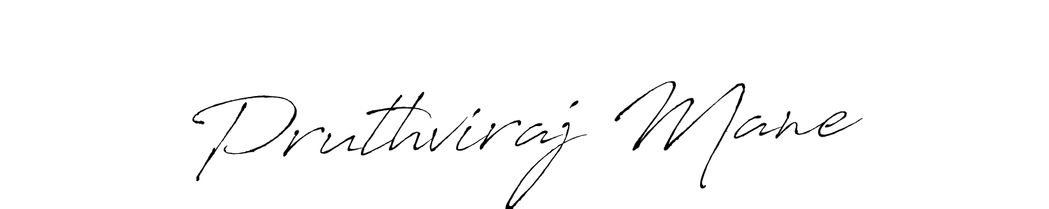 Create a beautiful signature design for name Pruthviraj Mane. With this signature (Antro_Vectra) fonts, you can make a handwritten signature for free. Pruthviraj Mane signature style 6 images and pictures png