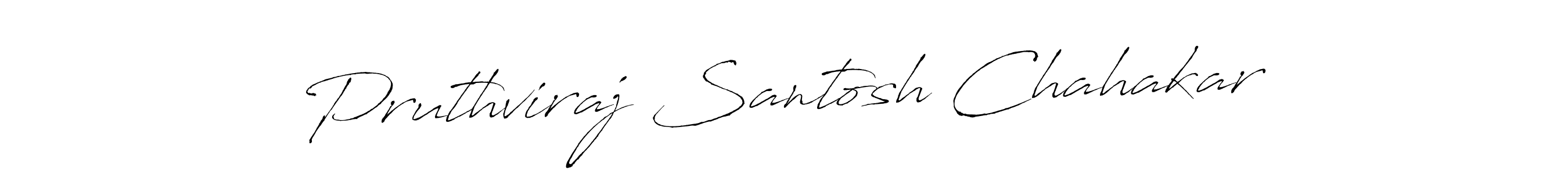 Also we have Pruthviraj Santosh Chahakar name is the best signature style. Create professional handwritten signature collection using Antro_Vectra autograph style. Pruthviraj Santosh Chahakar signature style 6 images and pictures png