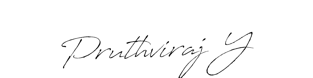 Antro_Vectra is a professional signature style that is perfect for those who want to add a touch of class to their signature. It is also a great choice for those who want to make their signature more unique. Get Pruthviraj Y name to fancy signature for free. Pruthviraj Y signature style 6 images and pictures png