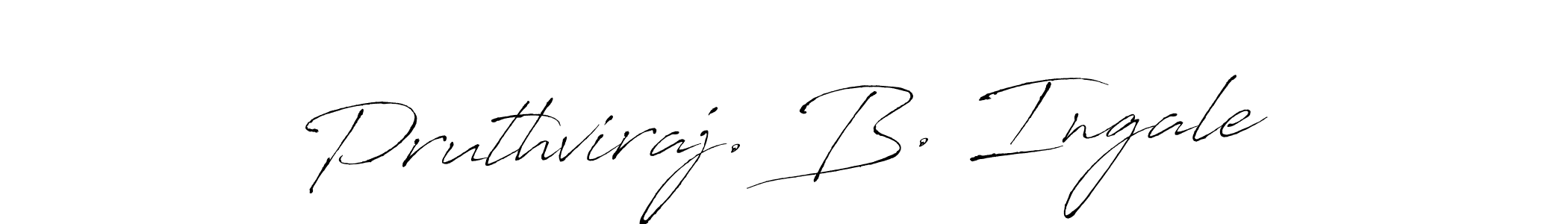 Use a signature maker to create a handwritten signature online. With this signature software, you can design (Antro_Vectra) your own signature for name Pruthviraj. B. Ingale. Pruthviraj. B. Ingale signature style 6 images and pictures png