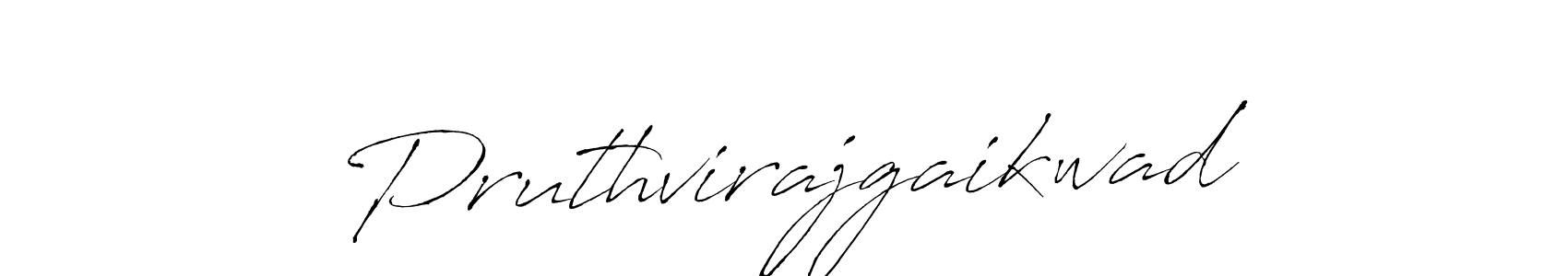 Create a beautiful signature design for name Pruthvirajgaikwad. With this signature (Antro_Vectra) fonts, you can make a handwritten signature for free. Pruthvirajgaikwad signature style 6 images and pictures png