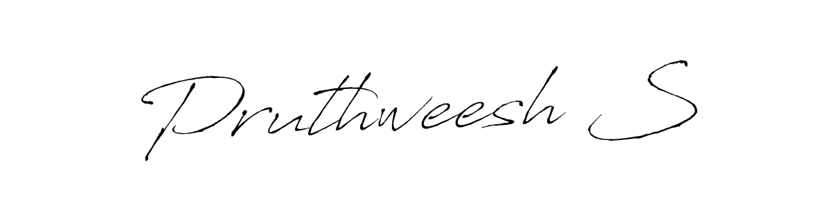 You should practise on your own different ways (Antro_Vectra) to write your name (Pruthweesh S) in signature. don't let someone else do it for you. Pruthweesh S signature style 6 images and pictures png