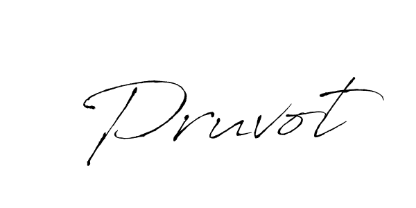 How to make Pruvot name signature. Use Antro_Vectra style for creating short signs online. This is the latest handwritten sign. Pruvot signature style 6 images and pictures png