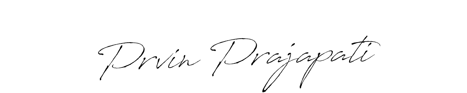 How to make Prvin Prajapati signature? Antro_Vectra is a professional autograph style. Create handwritten signature for Prvin Prajapati name. Prvin Prajapati signature style 6 images and pictures png