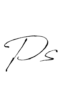 The best way (Antro_Vectra) to make a short signature is to pick only two or three words in your name. The name Ps include a total of six letters. For converting this name. Ps signature style 6 images and pictures png