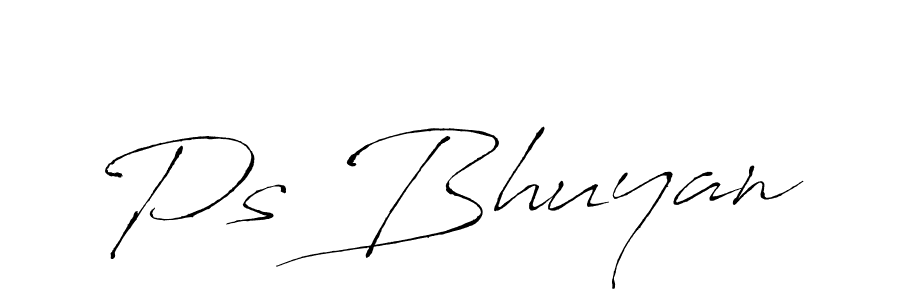 Antro_Vectra is a professional signature style that is perfect for those who want to add a touch of class to their signature. It is also a great choice for those who want to make their signature more unique. Get Ps Bhuyan name to fancy signature for free. Ps Bhuyan signature style 6 images and pictures png