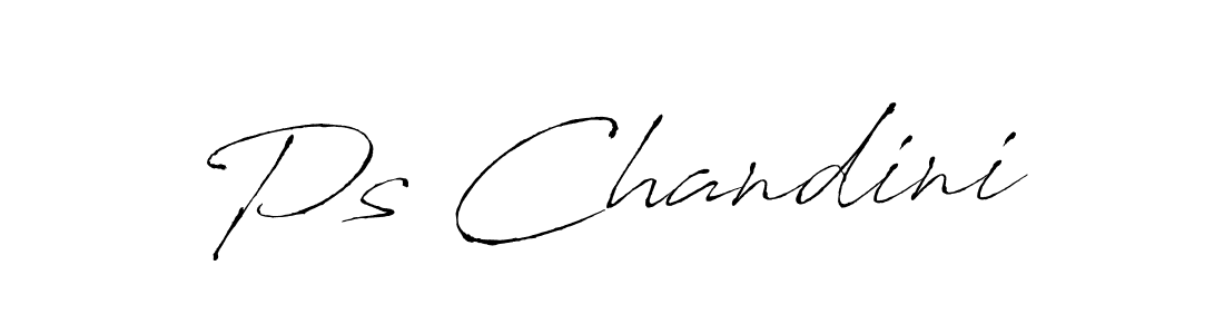 Design your own signature with our free online signature maker. With this signature software, you can create a handwritten (Antro_Vectra) signature for name Ps Chandini. Ps Chandini signature style 6 images and pictures png