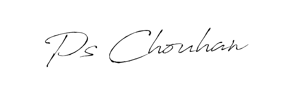 Antro_Vectra is a professional signature style that is perfect for those who want to add a touch of class to their signature. It is also a great choice for those who want to make their signature more unique. Get Ps Chouhan name to fancy signature for free. Ps Chouhan signature style 6 images and pictures png