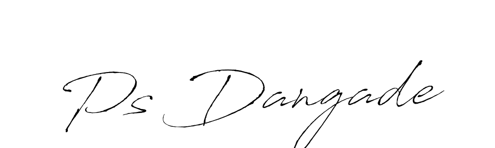 The best way (Antro_Vectra) to make a short signature is to pick only two or three words in your name. The name Ps Dangade include a total of six letters. For converting this name. Ps Dangade signature style 6 images and pictures png