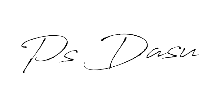 You should practise on your own different ways (Antro_Vectra) to write your name (Ps Dasu) in signature. don't let someone else do it for you. Ps Dasu signature style 6 images and pictures png