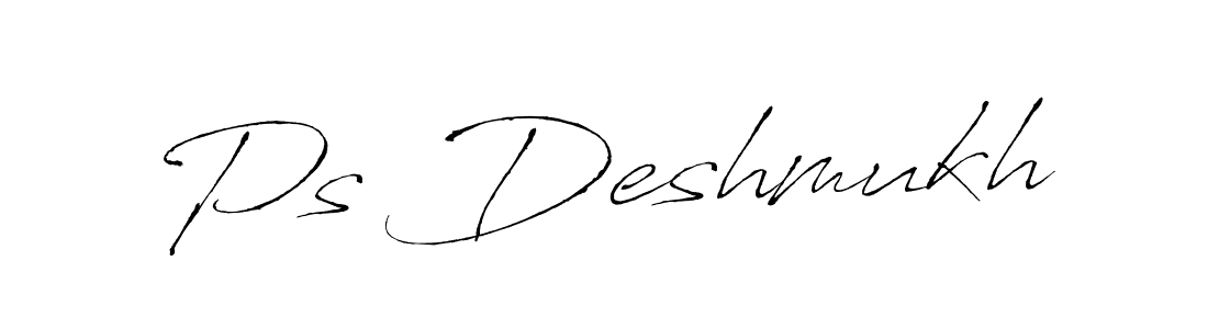 It looks lik you need a new signature style for name Ps Deshmukh. Design unique handwritten (Antro_Vectra) signature with our free signature maker in just a few clicks. Ps Deshmukh signature style 6 images and pictures png