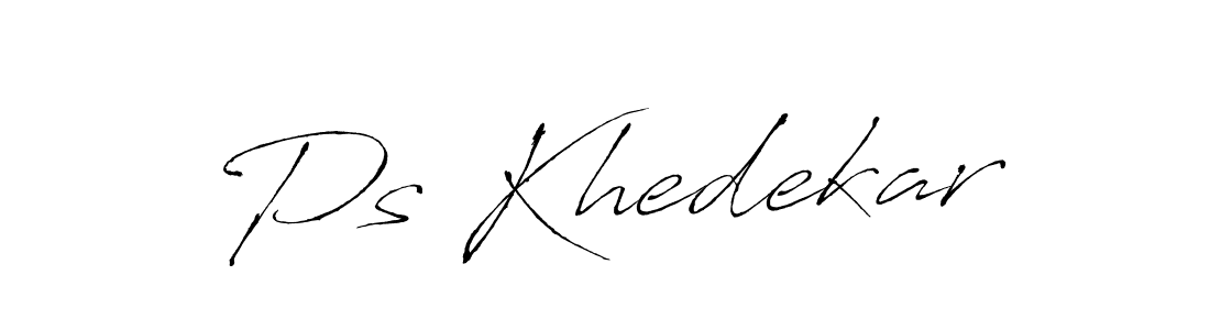 This is the best signature style for the Ps Khedekar name. Also you like these signature font (Antro_Vectra). Mix name signature. Ps Khedekar signature style 6 images and pictures png