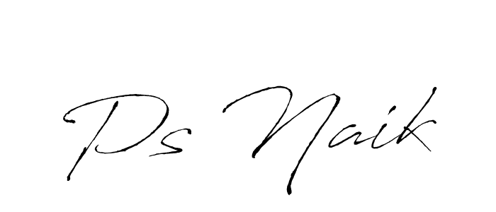 Make a beautiful signature design for name Ps Naik. With this signature (Antro_Vectra) style, you can create a handwritten signature for free. Ps Naik signature style 6 images and pictures png