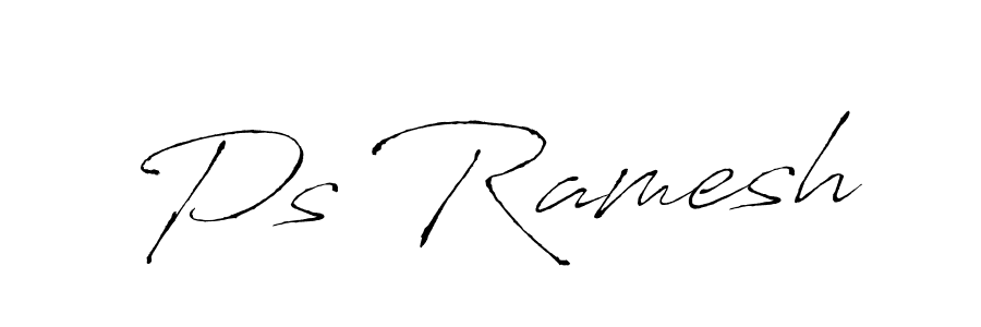 Also we have Ps Ramesh name is the best signature style. Create professional handwritten signature collection using Antro_Vectra autograph style. Ps Ramesh signature style 6 images and pictures png
