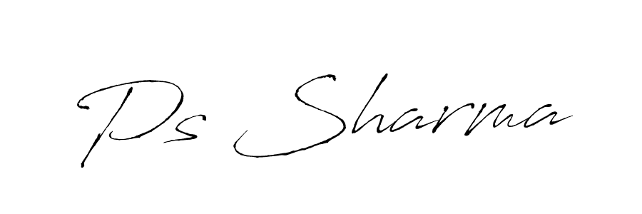 Ps Sharma stylish signature style. Best Handwritten Sign (Antro_Vectra) for my name. Handwritten Signature Collection Ideas for my name Ps Sharma. Ps Sharma signature style 6 images and pictures png