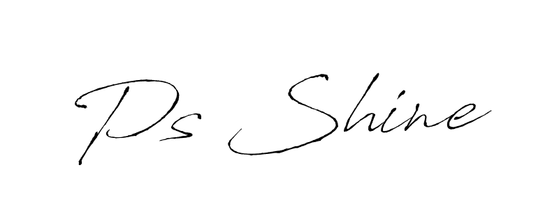 Create a beautiful signature design for name Ps Shine. With this signature (Antro_Vectra) fonts, you can make a handwritten signature for free. Ps Shine signature style 6 images and pictures png