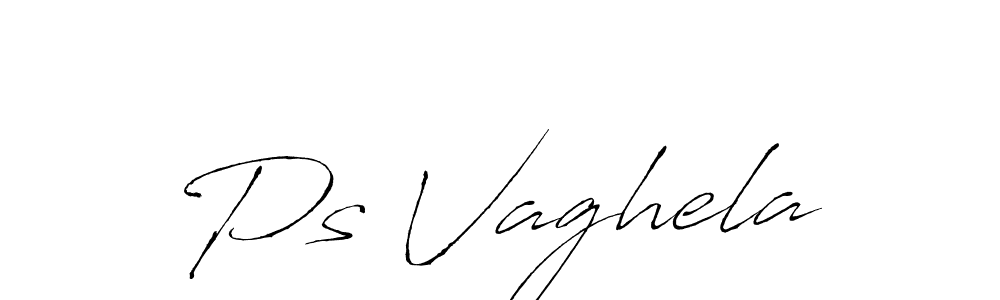 Create a beautiful signature design for name Ps Vaghela. With this signature (Antro_Vectra) fonts, you can make a handwritten signature for free. Ps Vaghela signature style 6 images and pictures png