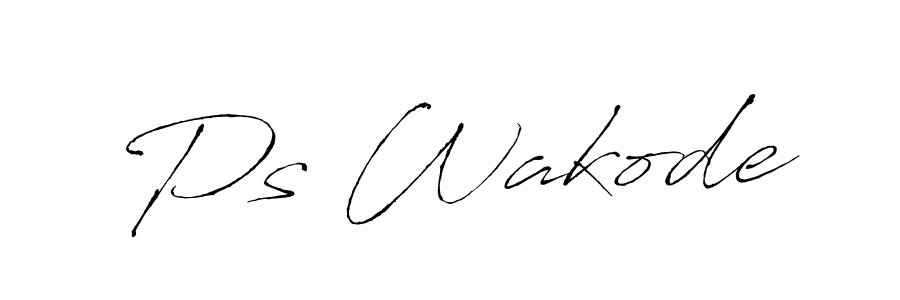 Make a short Ps Wakode signature style. Manage your documents anywhere anytime using Antro_Vectra. Create and add eSignatures, submit forms, share and send files easily. Ps Wakode signature style 6 images and pictures png