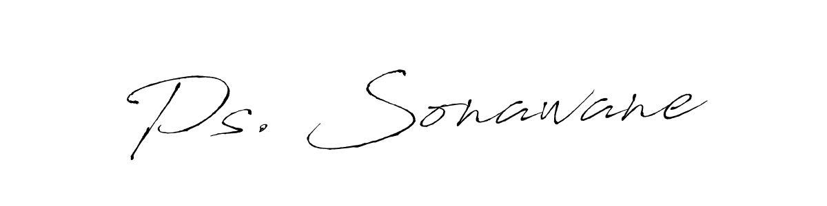 Similarly Antro_Vectra is the best handwritten signature design. Signature creator online .You can use it as an online autograph creator for name Ps. Sonawane. Ps. Sonawane signature style 6 images and pictures png