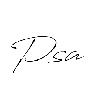 Create a beautiful signature design for name Psa. With this signature (Antro_Vectra) fonts, you can make a handwritten signature for free. Psa signature style 6 images and pictures png