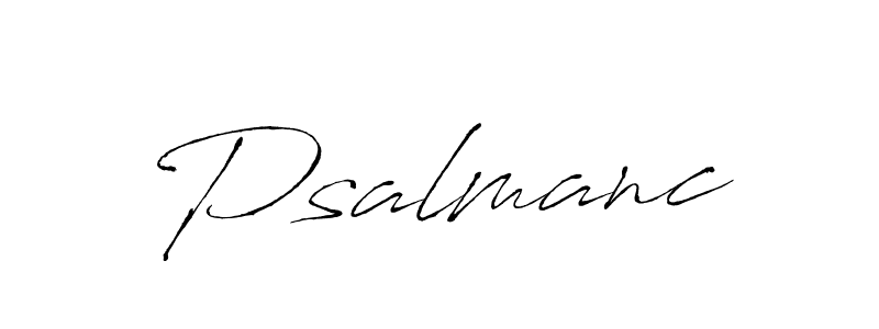 How to make Psalmanc signature? Antro_Vectra is a professional autograph style. Create handwritten signature for Psalmanc name. Psalmanc signature style 6 images and pictures png