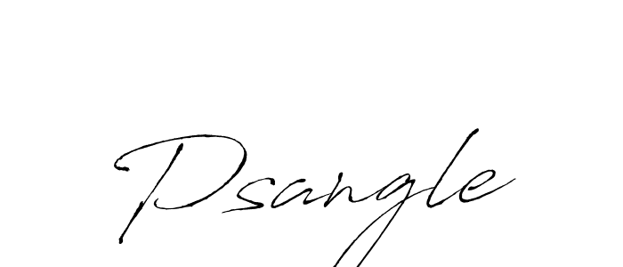 You should practise on your own different ways (Antro_Vectra) to write your name (Psangle) in signature. don't let someone else do it for you. Psangle signature style 6 images and pictures png