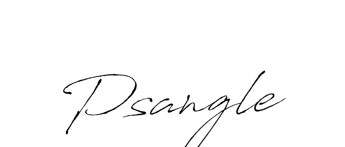 Psangle stylish signature style. Best Handwritten Sign (Antro_Vectra) for my name. Handwritten Signature Collection Ideas for my name Psangle. Psangle signature style 6 images and pictures png