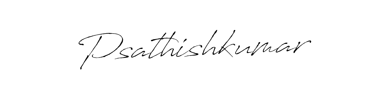 Use a signature maker to create a handwritten signature online. With this signature software, you can design (Antro_Vectra) your own signature for name Psathishkumar. Psathishkumar signature style 6 images and pictures png