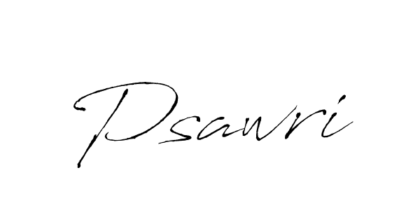 Use a signature maker to create a handwritten signature online. With this signature software, you can design (Antro_Vectra) your own signature for name Psawri. Psawri signature style 6 images and pictures png