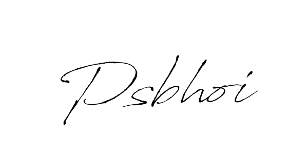 Psbhoi stylish signature style. Best Handwritten Sign (Antro_Vectra) for my name. Handwritten Signature Collection Ideas for my name Psbhoi. Psbhoi signature style 6 images and pictures png