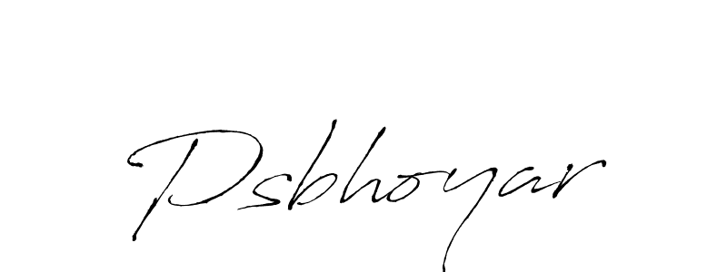 The best way (Antro_Vectra) to make a short signature is to pick only two or three words in your name. The name Psbhoyar include a total of six letters. For converting this name. Psbhoyar signature style 6 images and pictures png