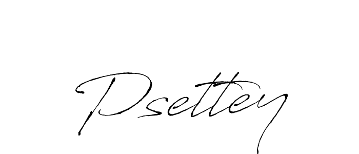 Create a beautiful signature design for name Psettey. With this signature (Antro_Vectra) fonts, you can make a handwritten signature for free. Psettey signature style 6 images and pictures png