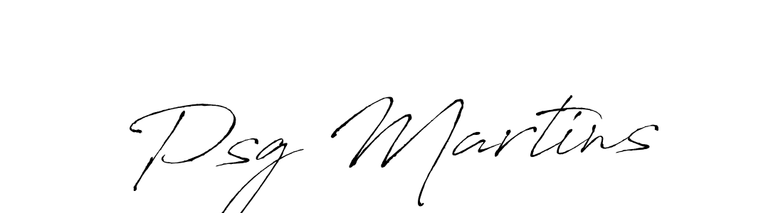 Design your own signature with our free online signature maker. With this signature software, you can create a handwritten (Antro_Vectra) signature for name Psg Martins. Psg Martins signature style 6 images and pictures png