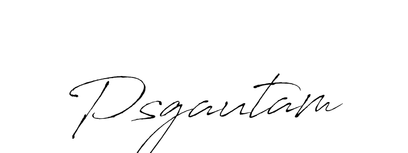 Create a beautiful signature design for name Psgautam. With this signature (Antro_Vectra) fonts, you can make a handwritten signature for free. Psgautam signature style 6 images and pictures png