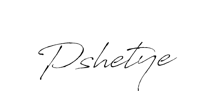 How to make Pshetye signature? Antro_Vectra is a professional autograph style. Create handwritten signature for Pshetye name. Pshetye signature style 6 images and pictures png