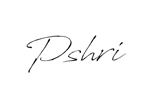 Pshri stylish signature style. Best Handwritten Sign (Antro_Vectra) for my name. Handwritten Signature Collection Ideas for my name Pshri. Pshri signature style 6 images and pictures png