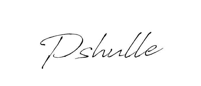 Pshulle stylish signature style. Best Handwritten Sign (Antro_Vectra) for my name. Handwritten Signature Collection Ideas for my name Pshulle. Pshulle signature style 6 images and pictures png