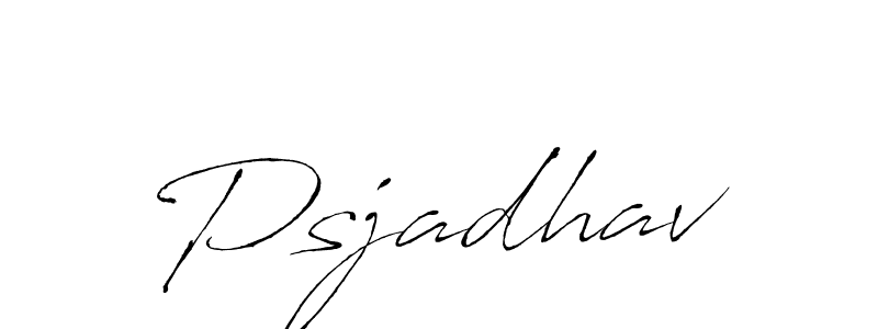 Psjadhav stylish signature style. Best Handwritten Sign (Antro_Vectra) for my name. Handwritten Signature Collection Ideas for my name Psjadhav. Psjadhav signature style 6 images and pictures png
