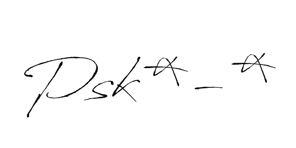 Similarly Antro_Vectra is the best handwritten signature design. Signature creator online .You can use it as an online autograph creator for name Psk*-*. Psk*-* signature style 6 images and pictures png