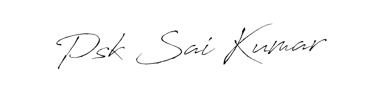 Similarly Antro_Vectra is the best handwritten signature design. Signature creator online .You can use it as an online autograph creator for name Psk Sai Kumar. Psk Sai Kumar signature style 6 images and pictures png