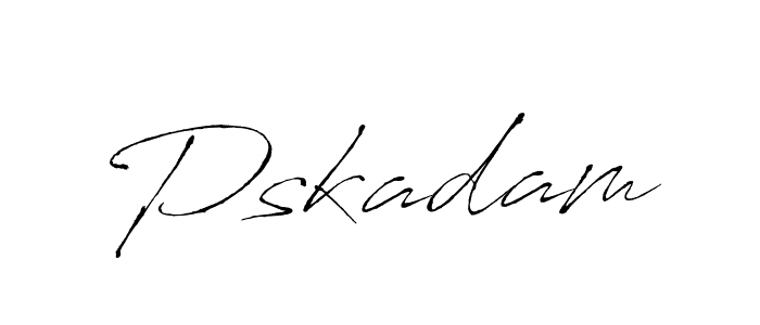 See photos of Pskadam official signature by Spectra . Check more albums & portfolios. Read reviews & check more about Antro_Vectra font. Pskadam signature style 6 images and pictures png