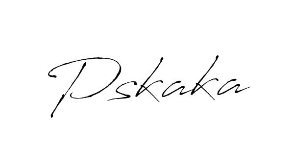 The best way (Antro_Vectra) to make a short signature is to pick only two or three words in your name. The name Pskaka include a total of six letters. For converting this name. Pskaka signature style 6 images and pictures png